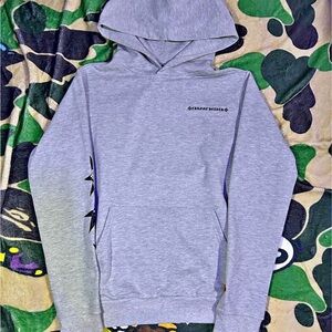Chrome Hearts Light Gray Pullover Hoodie with Subtle Logo